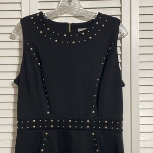 New York & Co Black dress with gold stud detailing
